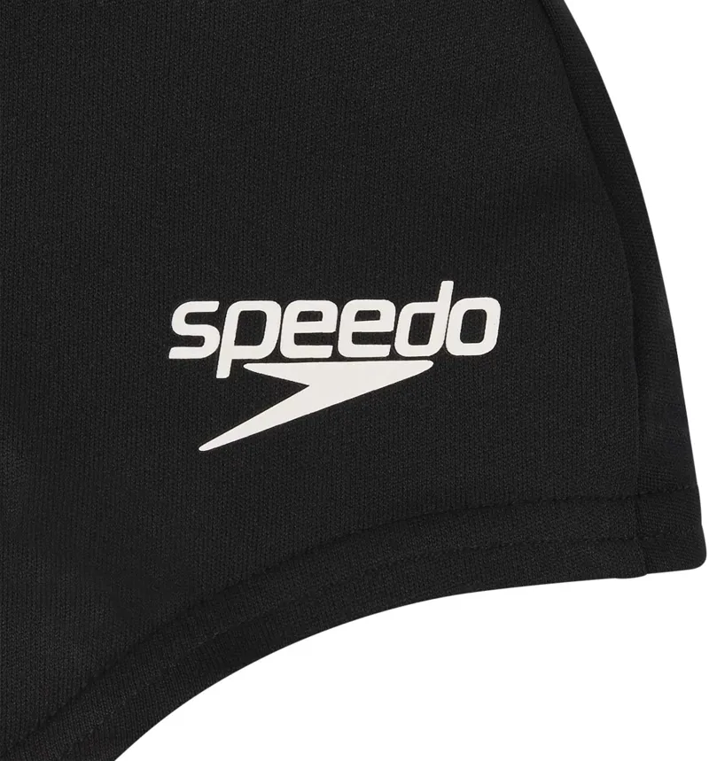 Speedo Junior Polyester Swim Cap Black-1